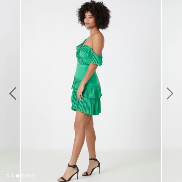 Jordan Ruffle Evening Mini Dress - Picture 2 of 3